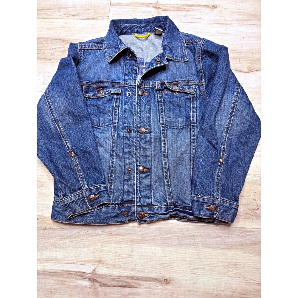 OshKosh Kids Blue Denim Trucker Y2K era Jacket, Long Sleeve Size 10